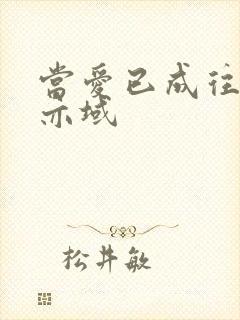 当爱已成往事 亦域