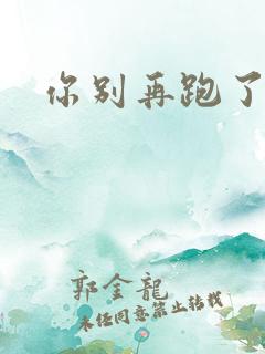 你别再跑了po