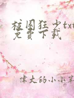 校园狂少txt免费下载