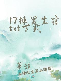 17栋男生宿舍txt下载