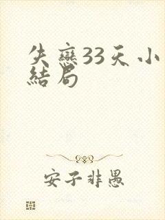 失恋33天小说结局
