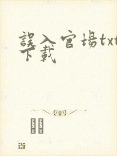 误入官场txt下载