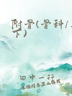 附骨(骨科/年下)