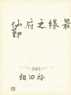 仙府之缘最新章节