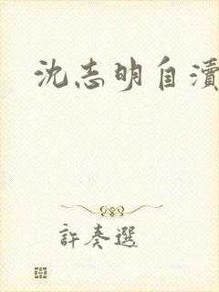 沈志明自渎事件