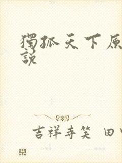 独孤天下原著小说