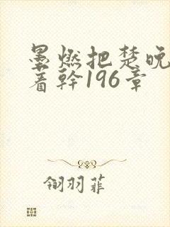 墨燃把楚晚宁按着干196章