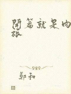 开篇就是肉的军旅