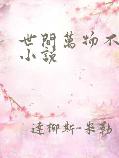 世间万物不及你小说