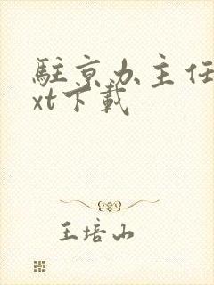 驻京办主任2txt下载