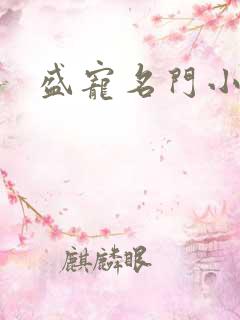 盛宠名门小夫人