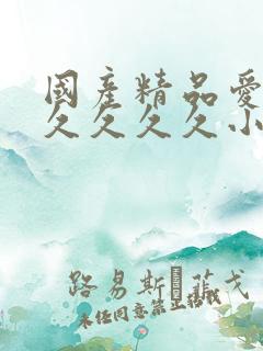 国产精品爱久久久久久久小说