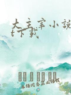 大主宰小说txt下载