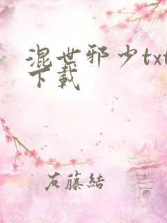 混世邪少txt下载