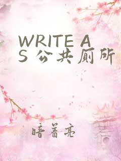 WRITE AS 公共厕所