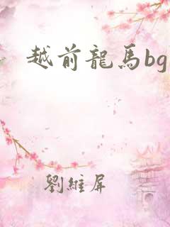 越前龙马bg