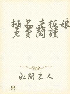 极品老板娘全文免费阅读