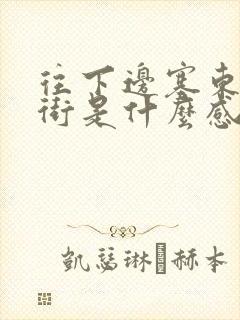 往下边塞东西逛街是什么感觉