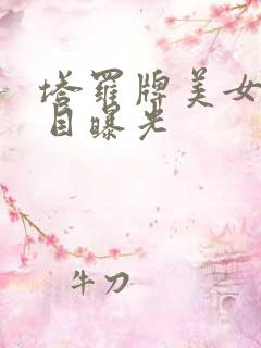 塔罗牌美女真面目曝光