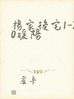 杨家后宅1-20暖阳