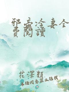 邪帝冷妻全文免费阅读