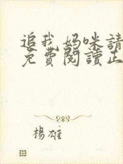 追我妈咪请排队免费阅读正版