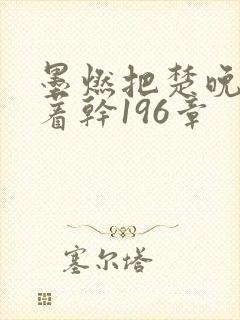 墨燃把楚晚宁按着干196章