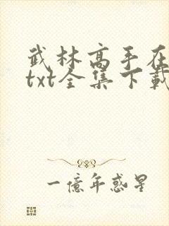 武林高手在校园txt全集下载