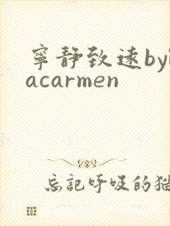 宁静致远bylacarmen