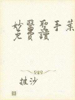 妙医圣手叶皓轩免费读