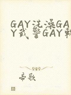GAY洗澡GAY武警GAY软件