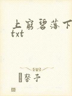 上穷碧落下黄泉txt