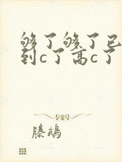 够了够了已经满到c了高c了