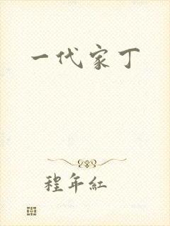 一代家丁