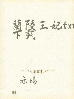 兰陵王妃txt下载