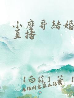 小么哥结婚视频直播