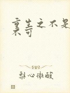 重生之不是非你不可