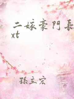 二嫁豪门长媳txt