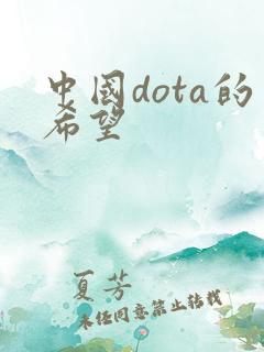 中国dota的希望