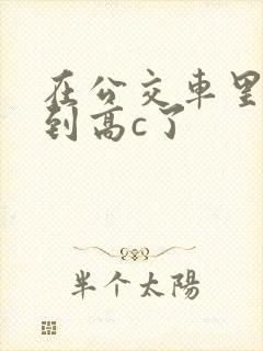 在公交车里c弄到高c了