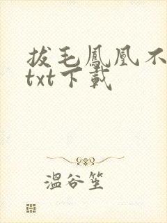 拔毛凤凰不如鸡txt下载
