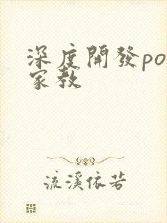 深度开发pop家教