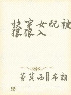 快穿女配被男主狠狠入