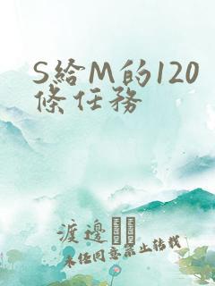 S给M的120条任务