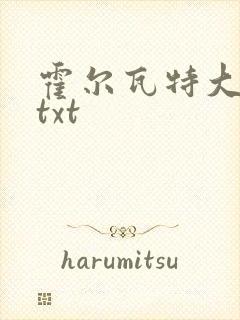 霍尔瓦特大街 txt