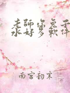 老师你兔子好软水好多软件