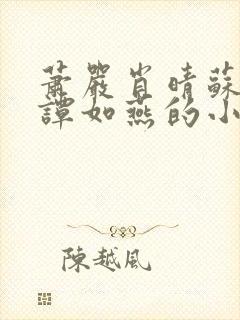 萧严肖晴苏雨溪谭如燕的小说