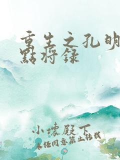 重生之孔明异世点将录