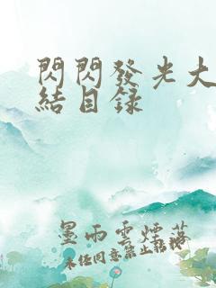 闪闪发光大团圆结目录