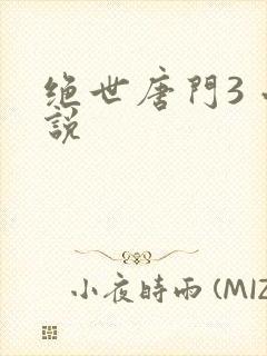 绝世唐门3 小说